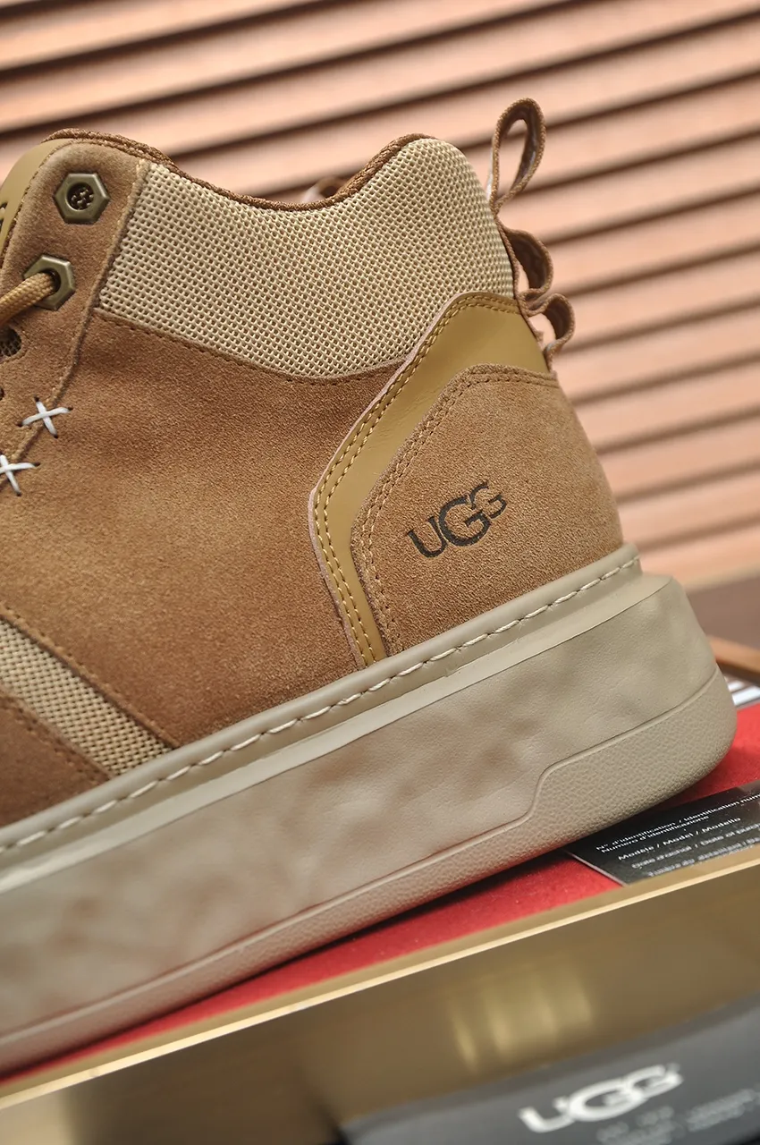 Men's shoes 💰640💶 [UGG] (full wool lining) top-end high-quality fur-in-one warm snow boots from Australia's warm luxury brand men's shoes, UGG-5877 official website synchronized, made of imported cowhide, carefully sewn...Imported rubber foam outsole (comfortable, soft, wear-resistant) The quality is really great...Exquisite workmanship, you can't put it down at first sight, available in sizes 39-44